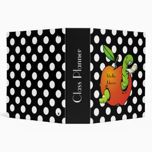 Book Worm Teacher's Class Planner Binder