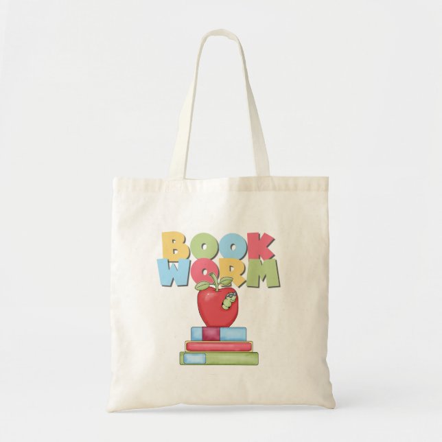 Book Worm Tote Bag (Front)