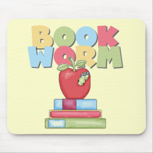 Book Worm Tshirts and Gifts Mouse Pad