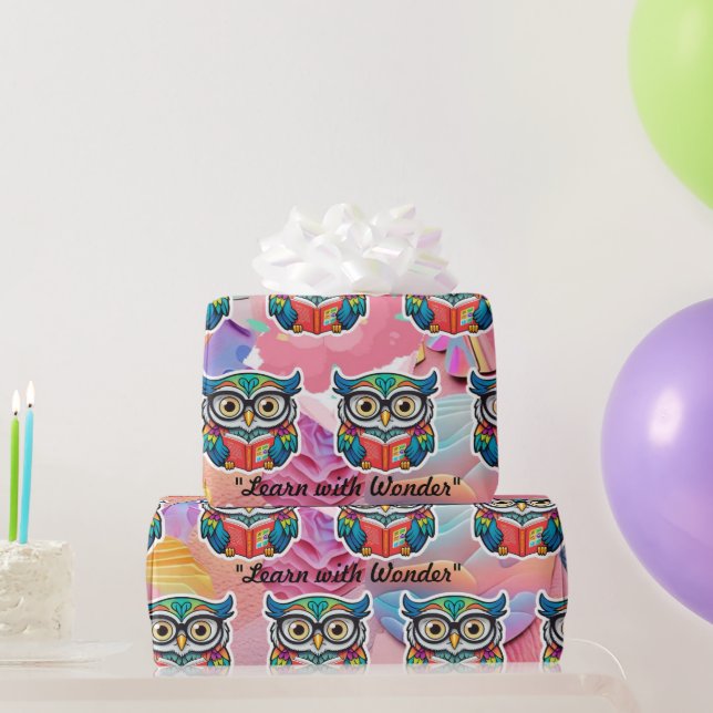 "Book Worm Wisdom" Wrapping Paper (Party Gifts)