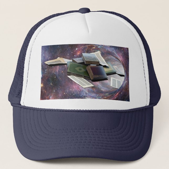 Book Wormhole Trucker Hat (Front)