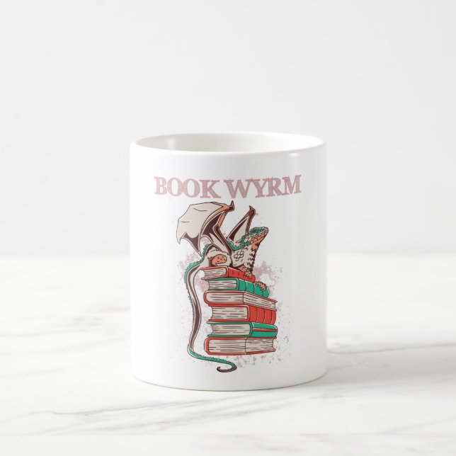 Book Wyrm Coffee Mug (Center)