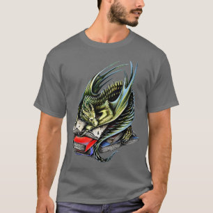 Book Wyrm Magical Dragon Book Worm Reading Tee