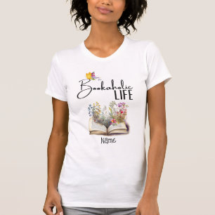 Bookaholic Life Cute Trendy Book Lovers T-Shirt