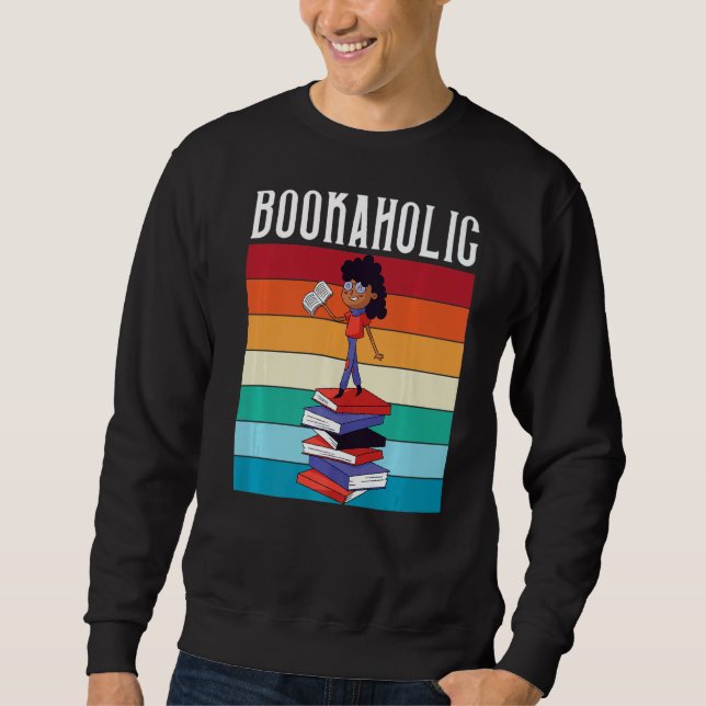 Bookaholic Reading Book Sweatshirt (Front)