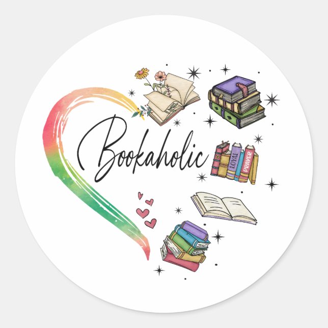 Bookaholic Sticker (Front)