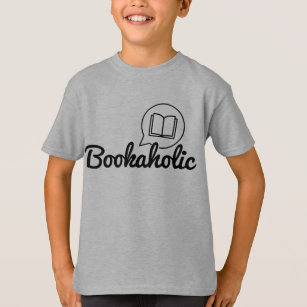 Bookaholic Text Bookworm Book Lover Reading T-Shirt