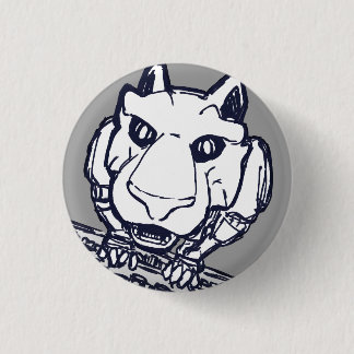 Bookcase robot cat button