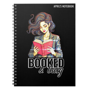 Booked & Busy Avid Book Reader Club Black