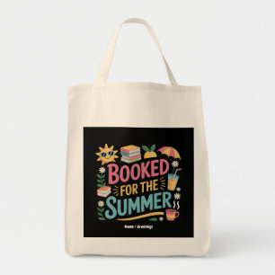 Booked for the Summer Funny Book Reader Beach Tote Bag