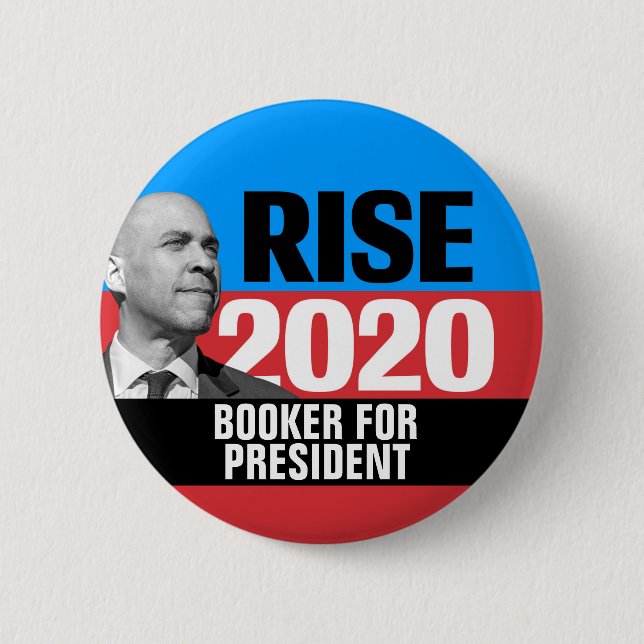 Booker for President 2 Inch Round Button (Front)