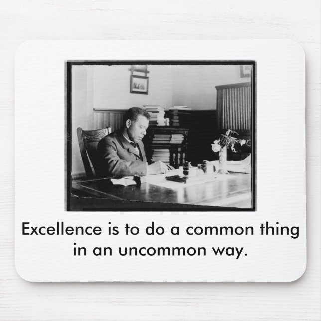 Booker T. Washington Mouse Pad (Front)