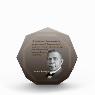 Booker T. Washington Quote On Truth, Right, Good Photo Block
