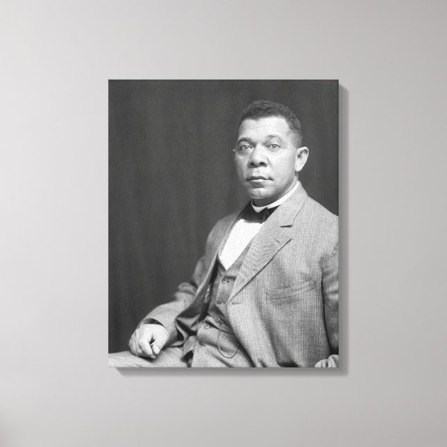 Booker Taliaferro Washington: Black Educator Canvas Print (Front)