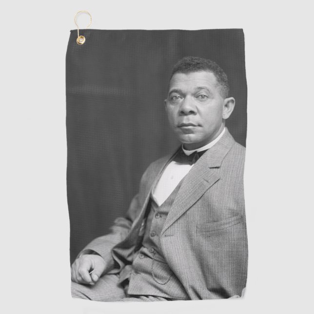Booker Taliaferro Washington: Black Educator Golf Towel (Front)