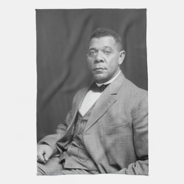 Booker Taliaferro Washington: Black Educator Kitchen Towel (Vertical)