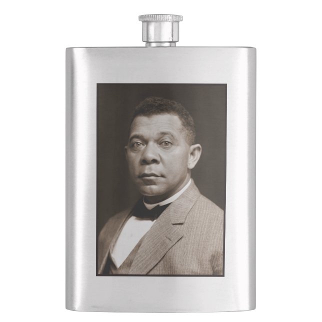 Booker Washington: African American Educator Hip Flask (Front)