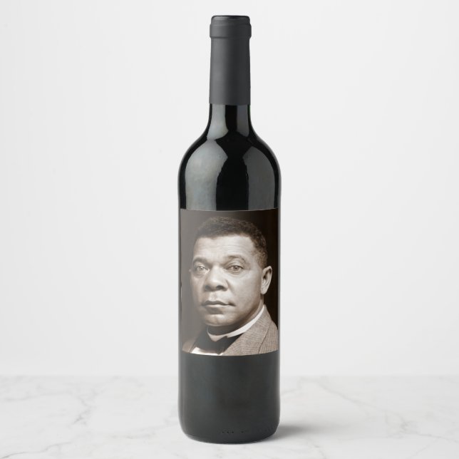 Booker Washington: African American Educator Wine Label (Front)