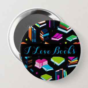 Booking It Colourful 4 Inch Round Button