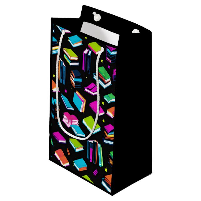 Booking It Colourful Gable Small Gift Bag (Front Angled)