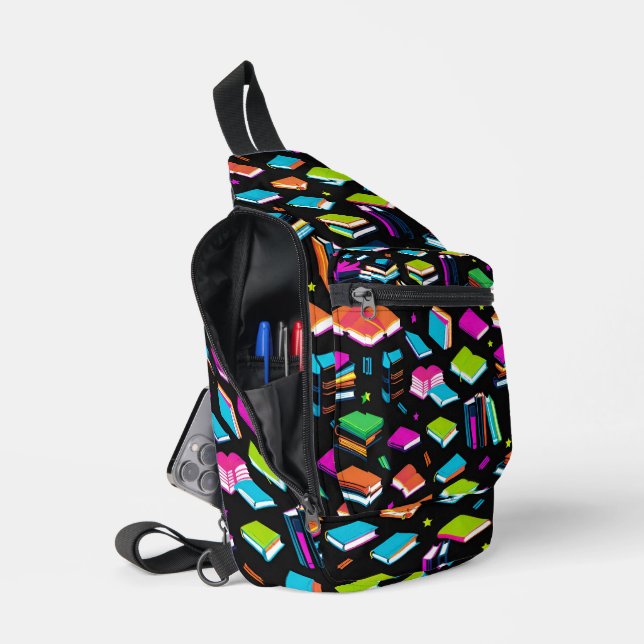 Booking It Colourful Sling Bag (Open)