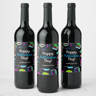 Booking It Colourful  Wine Label