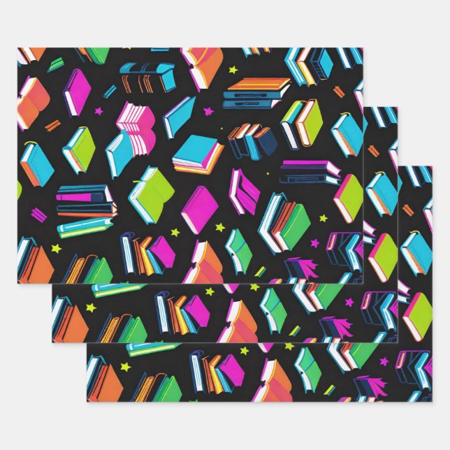 Booking It Colourful Wrapping Paper Sheet (Set)