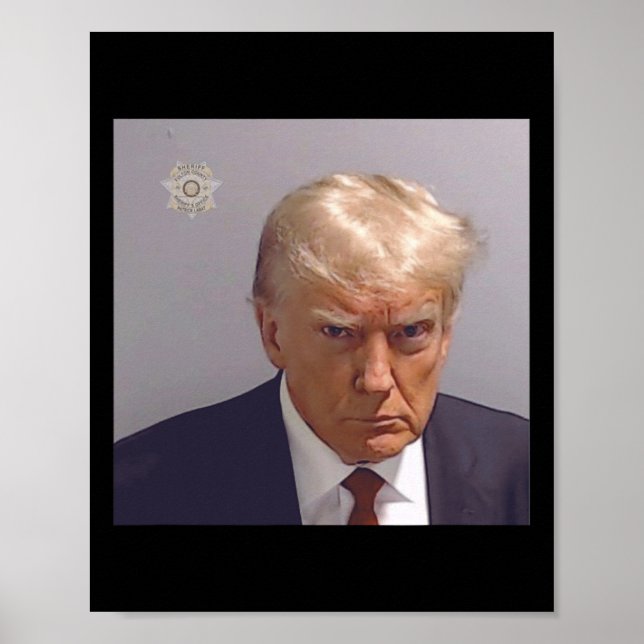Booking Photo Of Donald Trump  Poster (Front)