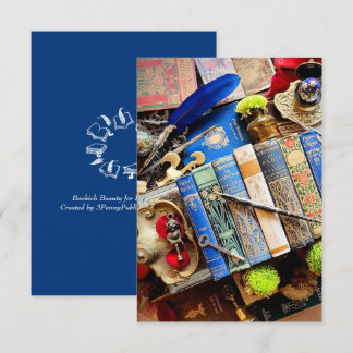 Bookish Beauty for Bibliophiles Thank You Card
