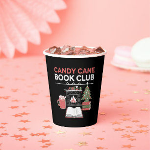 Bookish Christmas Candy Cane Book Club Bookish Paper Cups
