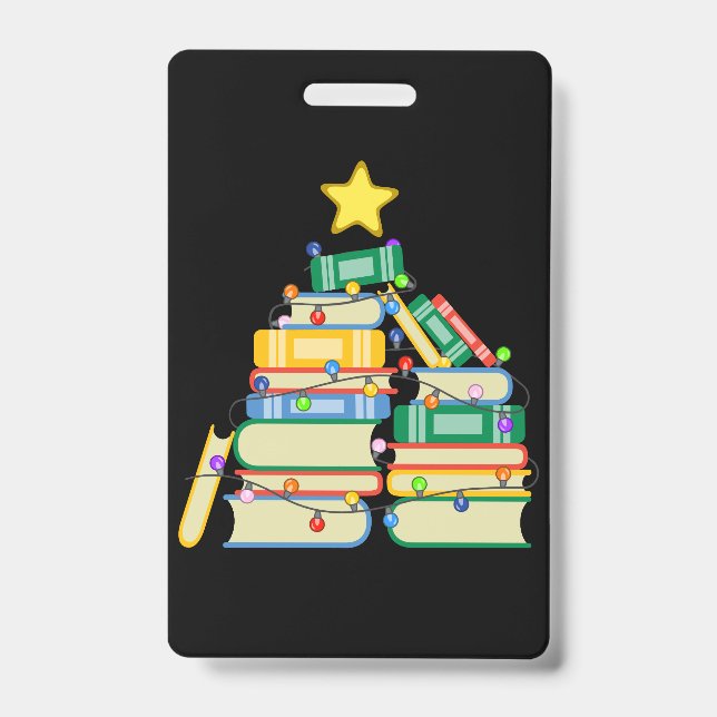 Bookish Christmas Tree II Badge (Front)