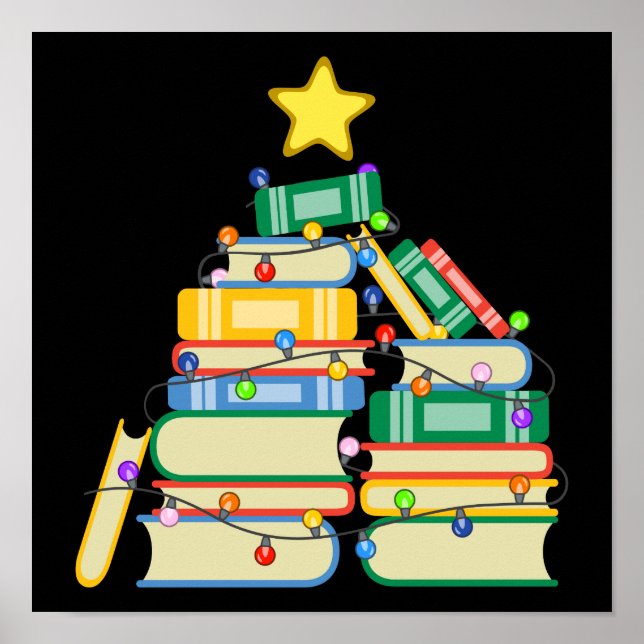 Bookish Christmas Tree II Poster (Front)