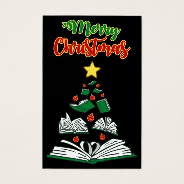 Bookish Christmas Tree III (Front)