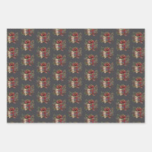 Bookish Christmas wrapping gift paper