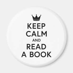 Bookish Keep Calm and Read a Book Magnet