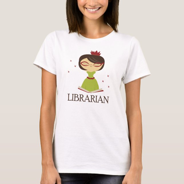 Bookish Librarian Library Gift T-Shirt (Front)