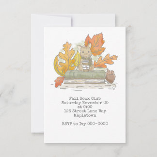 Bookish Mouse Invitation