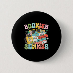 Bookish Summer Trendy Love Reading For Bookworm 2 Inch Round Button