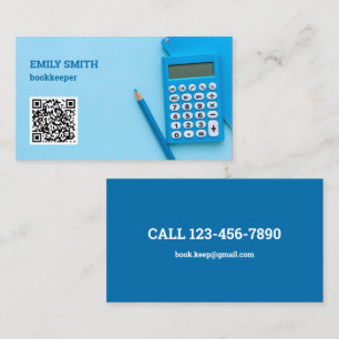 Bookkeeper Accountant QR Code Business Card