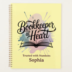 Bookkeeper at Heart Personalized Planner