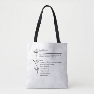 Bookkeeper Definition Funny Synonyms Tote Bag