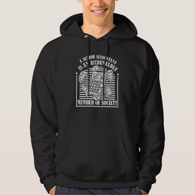 Bookkeeper Finance  Accounting Cpa Senior Accounta Hoodie (Front)