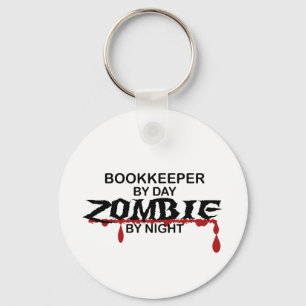Bookkeeper Zombie Keychain