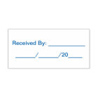 Bookkeeping Received By and Date