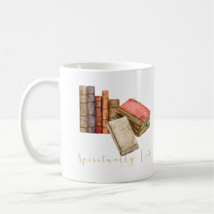 Booklover Spirituelle Girl Watercolor Cafe Mug