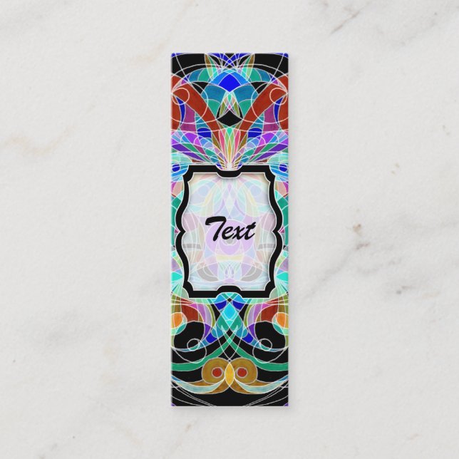 Bookmark Business Card Ethnic Style (Front)