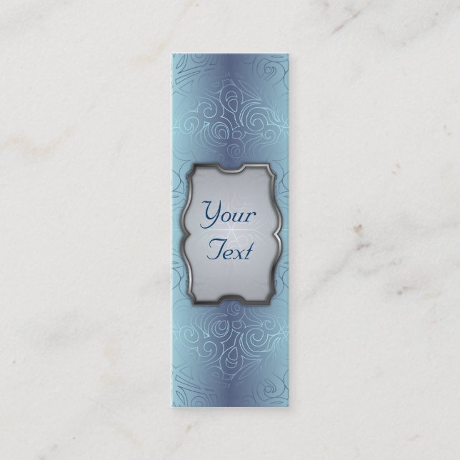 Bookmark Business Card Floral Abstract Damasks (Front)