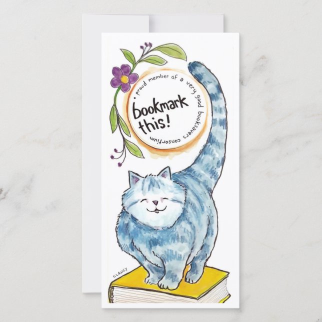 Bookmark Cat card (Front)