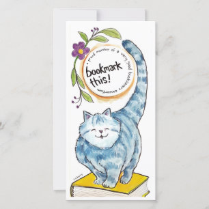 Bookmark Cat card