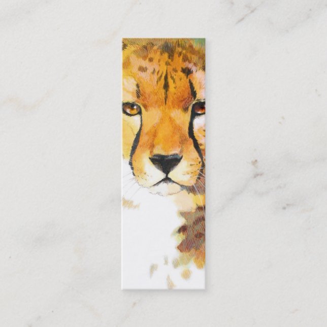 BOOKMARK - Cheetah Mini Business Card (Front)
